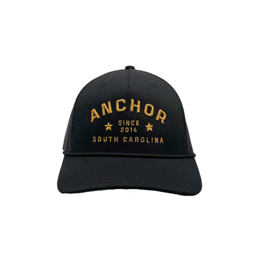 PREORDER - Captain Rope Trucker Hat in Black