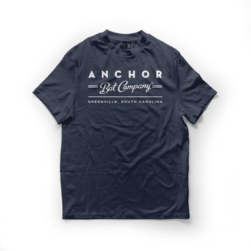 Classic Script Tee (Navy)