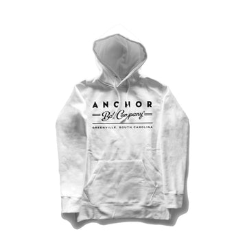Classic Script Hoodie (White)