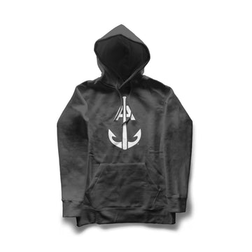 Classic Anchor Hoodie (Charcoal/White)